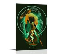 JBQOUOUZ Póster de anime clásico de The Seven Deadly Sins Hot-blooded Anime para pared, pintura decorativa para dormitorio, pósteres, 40 x 60 cm, estilo marco