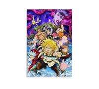 JBQOUOUZ Póster de anime clásico de The Seven Deadly Sins Hot-blooded Anime para pared, pintura decorativa para dormitorio, póster de 40 x 60 cm, estilo sin marco