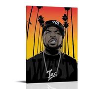 JBQOUOUZ Póster decorativo para pared con diseño de cubo de hielo y cantante pop de cantante de música, póster decorativo para dormitorio, 50 x 75 cm, estilo marco