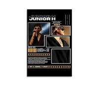 JBQOUOUZ Póster decorativo para pared de álbum de música de cantante pop de Junior H, póster decorativo para dormitorio, 50 x 75 cm, estilo sin marco