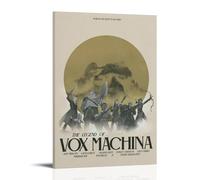 JBQOUOUZ The Legend of Vox Machina - Póster clásico de anime de sangre caliente para pared, pintura decorativa para dormitorio, 20 x 30 cm, estilo marco