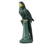 JBTBIHIG Decoración de Oficina Escultura Elegante del pájaro de la Resina Estatua Loro Oro for el Animal casero decoración for Estante Accesorios de Escritorio únicos(Green,B)