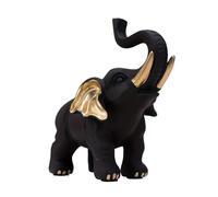 JBTBIHIG Decoración de Oficina Estatua de decoración del hogar con Figuras Elefante Negro Accesorios de Escritorio únicos