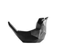 JBTBIHIG Decoración de Oficina Estatua de decoración pájaros, Caja Almacenamiento Artesanal Resina, Adornos del hogar, Escritorio Accesorios de Escritorio únicos(Black)