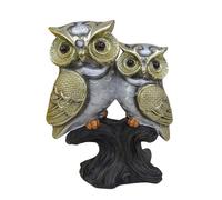 JBTBIHIG Decoración de Oficina Estatua romántica de Pareja búhos, Escultura pájaro Resina, estatuas Decorativas Accesorios de Escritorio únicos(A3)