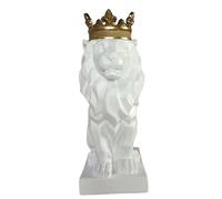 JBTBIHIG Decoración de Oficina Estatuas de león decoración del hogar Estatua Rey Escultura Animal Resina estatuilla Accesorios de Escritorio únicos(B4)