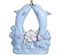 JBTBIHIG Decoración de Oficina Figuras de Delfines Vida Marina, esculturas Porcelana, decoración jardín Accesorios de Escritorio únicos
