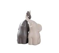 JBTBIHIG Decoración de Oficina Figuras de Elefante con trompa hacia Arriba, Estatua, Escultura, Pieza Central Animales coleccionables, cerámica Accesorios de Escritorio únicos