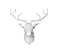 JBTBIHIG Decoración de Oficina Pared de la Cabeza decoración los Ciervos Resina, Pieza Central Colgante Estatua Animal Lista for Colgar Accesorios de Escritorio únicos(A3)