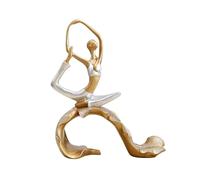 JBTBIHIG Decoración de Oficina Yoga Girl Estatua Decorativa Escultura Estante Decoración Figuras Estatuas de Resina Meditación Accesorios de Escritorio únicos(E4)