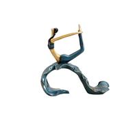 JBTBIHIG Decoración de Oficina Yoga Girl Estatua Decorativa Escultura Estante Decoración Figuras Estatuas de Resina Meditación Accesorios de Escritorio únicos(C2)