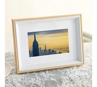 JBTBIHIG Marcos de fotos antiguos La pared de la galería 8x10 enmarca el azul tablero del montaje marco for sala estar Regalos para el hogar(White Wood,8x10)