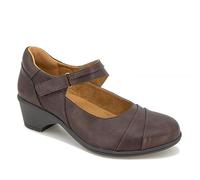 JBU Gloria Mary Jane - Zapatos de tacón bajo para mujer, estilo casual, casual, de 1 a 2 pulgadas, color negro, Marrón oscuro, 42 EU