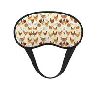 Jbyjbx A Brood of Chickens - Máscara de ojos unisex opaca para dormir en casa, viajes, lavable y transpirable