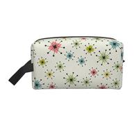 JBYJBX Atomic - Bolsa de almacenamiento de viaje con cremallera para artículos de tocador, cosméticos, artículos esenciales diarios, Blanco, Talla única