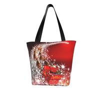 JBYJBX Bolsa de hombro ligera con estampado mágico de Navidad, para viajes, playa, trabajo, viajes, múltiples ocasiones
