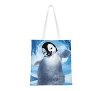 JBYJBX Bolsa reutilizable de gran capacidad con diseño de pingüinos lindos para tomar fotografías, ligera, para el trabajo, gimnasio, viajes, playa, viajes diarios