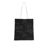 JBYJBX Bolsa reutilizable de gran capacidad con ilustración abstracta de ciencia, química, ilustración 3D, ligera, para el trabajo, gimnasio, viajes, playa, viajes diarios