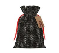 JBYJBX Bolsas de regalo de Navidad con cordón de impresión de huellas de perro, saco de vacaciones para fiesta de Navidad