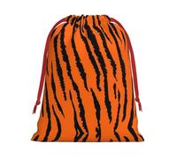 JBYJBX Bolsas multiusos con cordón de ajuste, estampado de leopardo y tigre naranja, almacenamiento diario, artículos esenciales de viaje