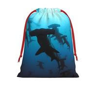 JBYJBX Bolsas multiusos con estampado de tiburones martillo, con cordón, almacenamiento diario, artículos esenciales de viaje
