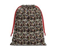 JBYJBX Bolsas multiusos con estampado japonés para sushi negro, con cordón, para almacenamiento diario, artículos esenciales de viaje