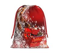 JBYJBX Bolsas multiusos con estampado mágico de Navidad, con cordón, almacenamiento diario, artículos esenciales de viaje
