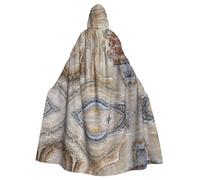 JBYJBX Capa con capucha para adultos, diseño de piedra de ónix, color azul pálido, para carnaval, cosplay, fiesta de vampiro, suministros de decoración