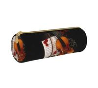 JBYJBX Estuche de cuero con estampado de partituras de violín, estuche delgado y bonito para adultos, hombres y mujeres, White, Talla única