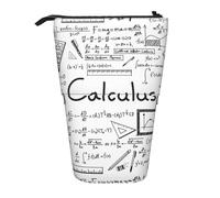 JBYJBX Estuche organizador telescópico multiusos con diseño de notas musicales y estrellas brillantes, color dorado, Math Geometry Geek Calculus, Talla única