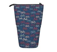 JBYJBX Estuche organizador telescópico multiusos con estampado hawaiano de piña tropical, bolsa de almacenamiento de artículos de papelería, Bicicletas de ciclismo, Talla única