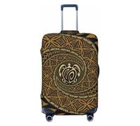 JBYJBX Funda para maleta con estampado de tortuga Honu, funda protectora de equipaje, lavable, elástica, a la moda, funda para equipo de viaje, Negro, X-Large