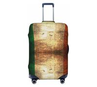 JBYJBX Funda protectora de equipaje con estampado de bandera irlandesa, lavable, elástica, a la moda, para equipo de viaje, NEGRO, X-Large