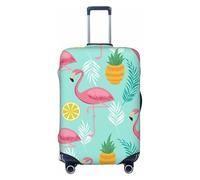 JBYJBX Funda protectora de equipaje con estampado de flamencos, lavable, elástica, a la moda, para equipo de viaje, NEGRO, Small