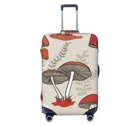 JBYJBX Funda protectora de equipaje con estampado de setas rojas, lavable, elástica, a la moda, Negro, X-Large