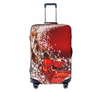 JBYJBX Funda protectora de equipaje con estampado mágico de Navidad, lavable, elástica, a la moda, para equipo de viaje, Negro, Medium