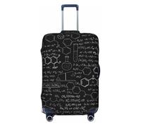JBYJBX Funda protectora de maleta con estampado abstracto de ciencia química, lavable, elástica, a la moda, Negro, Large