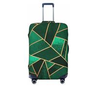 JBYJBX Funda protectora para maleta, con estampado geométrico negro y dorado, lavable, elástica, a la moda, para equipaje, Negro, X-Large