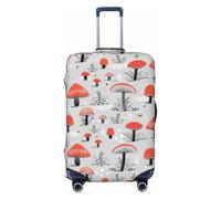 JBYJBX Funda protectora para maleta, lavable, elástica, moderna, con estampado de setas de dibujos animados, NEGRO, Small