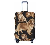 JBYJBX Golden Retrievers - Funda protectora para maleta, lavable, elástica, a la moda, para equipaje, Negro, X-Large