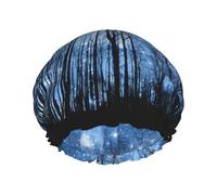 Jbyjbx Gorro de baño con estampado de cielo nocturno para mujer, ligero pero duradero