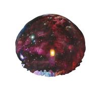 Jbyjbx Gorro de baño con estampado de cielo nocturno para mujer, ligero pero duradero