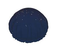 Jbyjbx Gorro de baño para mujer, diseño de cielo y estrellas, color azul marino, ligero pero duradero