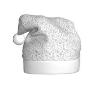 JBYJBX Gorro de Navidad con estampado de química, para fiesta, Navidad, festividades, adultos, unisex, decoración temática de Papá Noel
