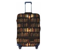 JBYJBX Library Bookshelf - Funda protectora para maleta, lavable, elástica, a la moda, Black, L