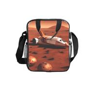 JBYJBX Mars Planet Print - Contenedor de almacenamiento de alimentos con aislamiento transparente para almuerzo, oficina, viajes, picnic