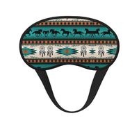 Jbyjbx Máscara de ojos unisex con estampado de rayas de caballo, para dormir, para uso en casa, viajes, lavable y transpirable