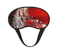 Jbyjbx Máscara de ojos unisex opaca con estampado mágico navideño, para uso en casa, viajes, lavable y transpirable