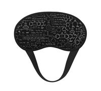 Jbyjbx Máscara opaca unisex para dormir con estampado abstracto de ciencia química, para uso en casa, viajes, lavable y transpirable