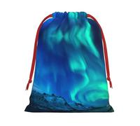 JBYJBX Northern Lights - Bolsas multiusos con cordón para regalo, almacenamiento diario, artículos esenciales de viaje